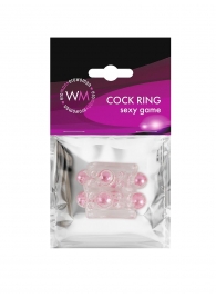 Прозрачная насадка на пенис с цветными шариками - Erowoman-Eroman - в Братске купить с доставкой