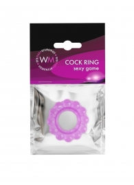 Лиловое эрекционное кольцо с 2 рядами стимулирующих шариков - Erowoman-Eroman - в Братске купить с доставкой