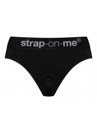 Черные трусики для насадок Heroine Lingerie Harness - size XL - Strap-on-me - купить с доставкой в Братске