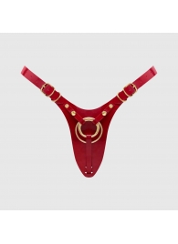 Красный пояс для фиксации насадок Strap-On-Me Leatherette Harness Fabulous - Strap-on-me - купить с доставкой в Братске