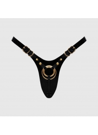 Черный пояс для фиксации насадок Strap-On-Me Leatherette Harness Fabulous - Strap-on-me - купить с доставкой в Братске