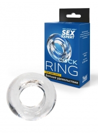 Прозрачное эрекционное кольцо-бублик - Sex Expert - в Братске купить с доставкой