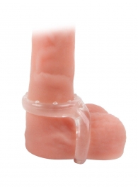 Прозрачное двойное эрекционное кольцо - Sex Expert - в Братске купить с доставкой