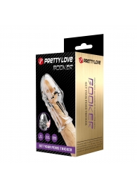 Прозрачная насадка на пенис Booker - 8 см. - Baile - в Братске купить с доставкой