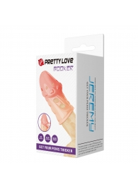 Телесная насадка на пенис Booker - 8 см. - Baile - в Братске купить с доставкой