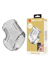 Прозрачная насадка на пенис и мошонку - Baile - в Братске купить с доставкой