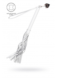 Белая кожаная плеть - 50 см. - Pecado - купить с доставкой в Братске