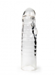 Прозрачная закрытая насадка на член - 15 см. - Sex Expert - в Братске купить с доставкой