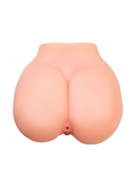 Реалистичный мастурбатор в форме попки с 2 любовными входами - No Name - в Братске купить с доставкой