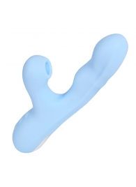 Голубой вибратор с ротацией и вакуумной стимуляцией BeYourLover Rosubi - BeYourLover