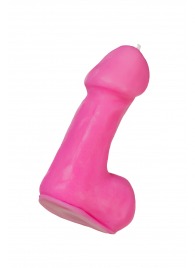 Розовая свеча в форме пениса - 47 гр. - Pecado - купить с доставкой в Братске