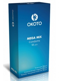 Презервативы OKOTO Mega Mix - 18 шт. - Sitabella - купить с доставкой в Братске