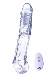 Прозрачная насадка-удлинитель Length Enhancer With Bullet с подхватом - 22,3 см. - NMC - в Братске купить с доставкой