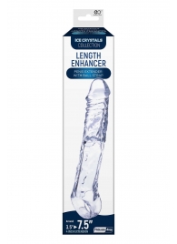 Прозрачная насадка-удлинитель Length Enhancer с подхватом - 22,3 см. - NMC - в Братске купить с доставкой