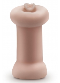 Телесный люминесцентный двусторонний мастурбатор Tasha - Blush Novelties - в Братске купить с доставкой