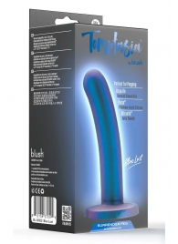 Синяя насадка с гладкой поверхностью Surrender 5.75 Inch Intermediate Pegging Dildo - 14,6 см. - Blush Novelties - купить с доставкой в Братске