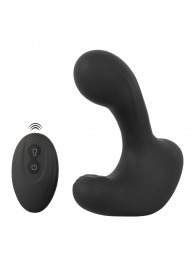 Черная анальная вибропробка с функцией расширения RC Butt Plug with 3 functions - Orion - в Братске купить с доставкой