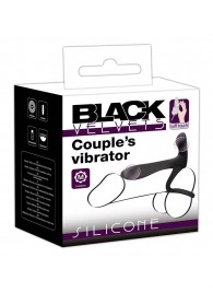 Черная насадка на член с вибрацией Couple’s Vibrator - Orion - в Братске купить с доставкой