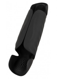 Черный вибромастурбатор с трехточечной стимуляцией Penis Trainer with 3 Point Stimulation - Orion - в Братске купить с доставкой