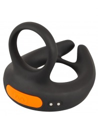 Черный вибростимулятор мошонки RC Scrotum Stimulator with Vibration - Orion - в Братске купить с доставкой