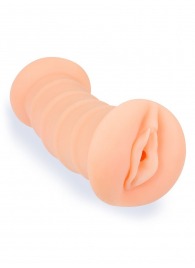 Телесный двусторонний мастурбатор с вибропулей и эрекционными кольцами в комплекте - Sexy Girl - в Братске купить с доставкой