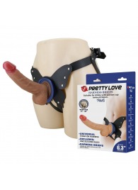 Поясной страпон Wells: трусики в форме бабочки и фаллоимитатор-насадка - Baile - купить с доставкой в Братске