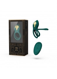 Зеленое эрекционное виброкольцо Bayek с пультом ДУ - Zalo - в Братске купить с доставкой