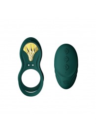 Зеленое эрекционное виброкольцо Bayek с пультом ДУ - Zalo - в Братске купить с доставкой
