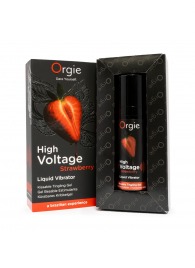 Жидкий вибратор Orgie High Voltage Strawberry - 15 мл. - ORGIE - купить с доставкой в Братске