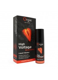 Жидкий вибратор Orgie High Voltage Strawberry - 15 мл. - ORGIE - купить с доставкой в Братске