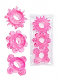Комплект из 3 розовых эрекционных колец - Erowoman-Eroman - в Братске купить с доставкой