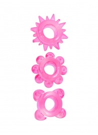 Комплект из 3 розовых эрекционных колец - Erowoman-Eroman - в Братске купить с доставкой