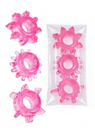 Комплект из трех розовых эрекционных колец - Erowoman-Eroman - в Братске купить с доставкой