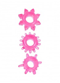 Комплект из трех розовых эрекционных колец - Erowoman-Eroman - в Братске купить с доставкой