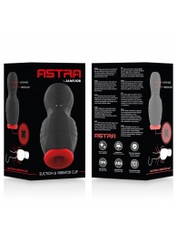 Черно-красный мастурбатор с вибрацией и всасыванием - JAMYJOB - в Братске купить с доставкой