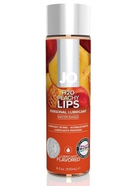 Лубрикант на водной основе с ароматом персика JO Flavored Peachy Lips - 120 мл. - System JO - купить с доставкой в Братске