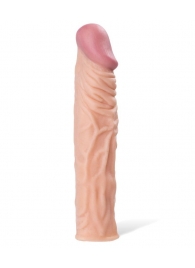 Насадка с ярко выраженной головкой и рельефным стволом - 19 см. - A-toys - в Братске купить с доставкой