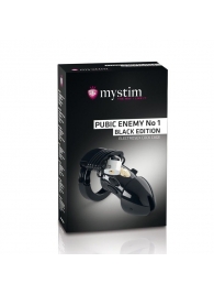 Пояс верности с электростимуляцией Mystim Pubic Enemy No1 Black Edition - MyStim - купить с доставкой в Братске