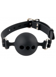 Силиконовый кляп-шар с отверстиями для дыхания Silicone Breathable Ball Gag Small - Pipedream - купить с доставкой в Братске