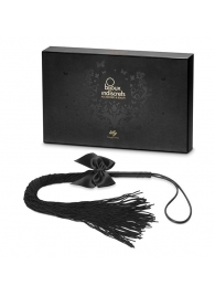 Чёрная плётка Lilly Whip Bijoux - Bijoux Indiscrets - купить с доставкой в Братске