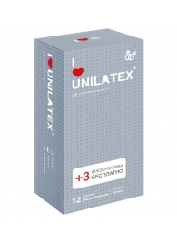 Презервативы с точками Unilatex Dotted - 12 шт. + 3 шт. в подарок - Unilatex - купить с доставкой в Братске