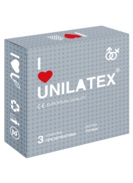 Презервативы с точками Unilatex Dotted - 3 шт. - Unilatex - купить с доставкой в Братске