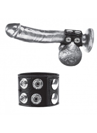 Ремень на член и мошонку 1.5  Cock Ring With Ball Strap - BlueLine - купить с доставкой в Братске