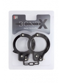 Чёрные наручники из листового металла BONDX METAL CUFFS BLACK - Dream Toys - купить с доставкой в Братске