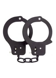 Чёрные наручники из листового металла BONDX METAL CUFFS BLACK - Dream Toys - купить с доставкой в Братске