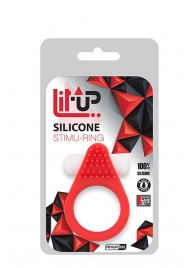 Красное эрекционное кольцо LIT-UP SILICONE STIMU RING 1 RED - Dream Toys - в Братске купить с доставкой