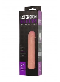 Насадка-удлинитель Extension sleeve телесного цвета - 18,5 см. - Sitabella - в Братске купить с доставкой