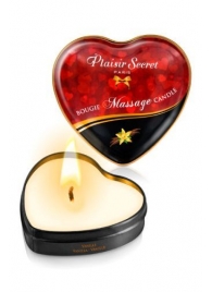 Массажная свеча с ароматом ванили Bougie Massage Candle - 35 мл. - Plaisir Secret - купить с доставкой в Братске