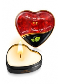 Массажная свеча с нейтральным ароматом Bougie Massage Candle - 35 мл. - Plaisir Secret - купить с доставкой в Братске