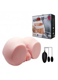 Телесный мастурбатор с двумя любовными тоннелями и вибрацией - Baile - в Братске купить с доставкой
